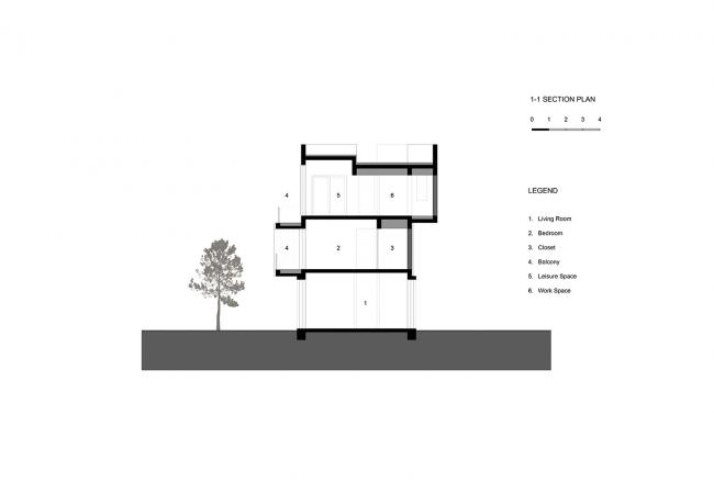 BIM建筑|长田云居 / UM