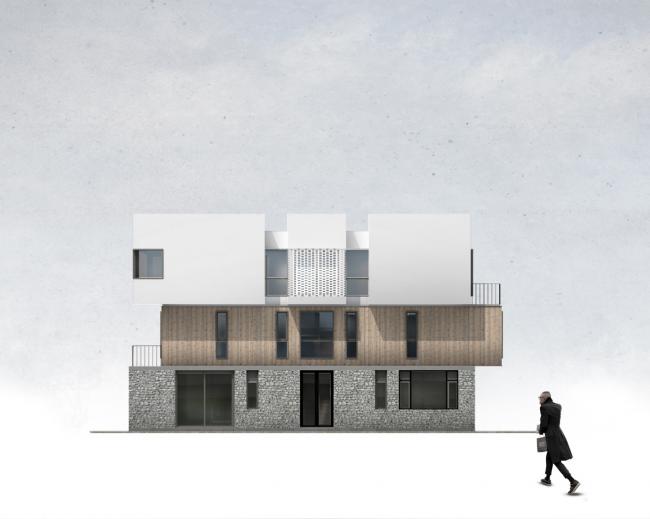 BIM建筑|长田云居 / UM