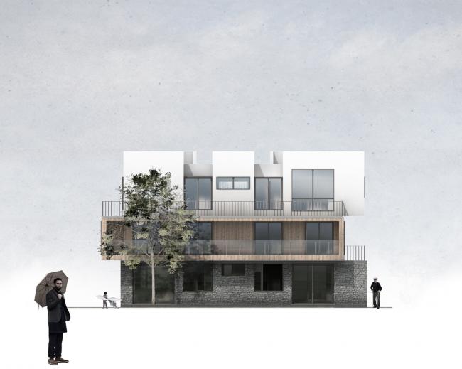 BIM建筑|长田云居 / UM