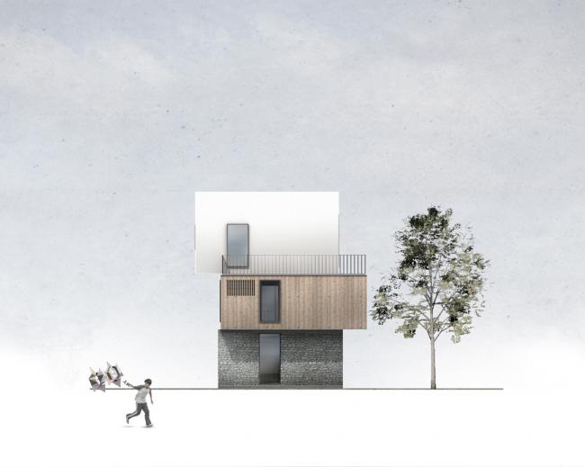 BIM建筑|长田云居 / UM