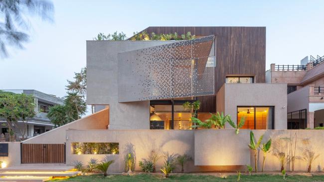 BIM建筑|帘幕轻遮，碉堡若现，余韵犹存：印度查维室第