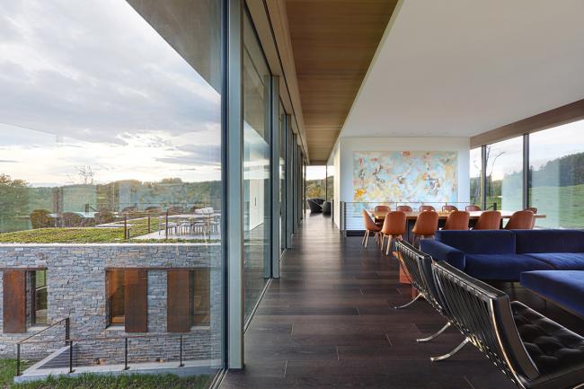 BIM建筑|绵延草色间的玻璃盒子与石头盒子