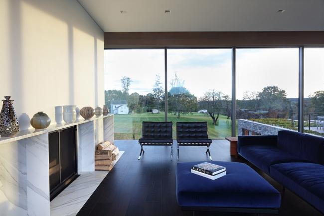 BIM建筑|绵延草色间的玻璃盒子与石头盒子