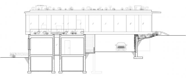 BIM建筑|绵延草色间的玻璃盒子与石头盒子