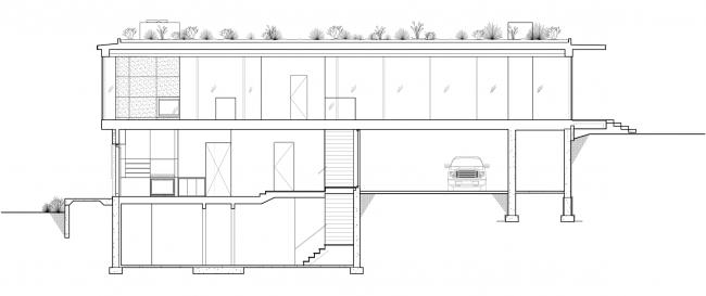 BIM建筑|绵延草色间的玻璃盒子与石头盒子