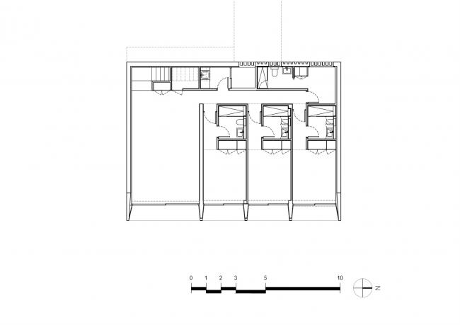 BIM建筑|面向海边睁开的年夜跨度不雅景台，极简天然的构架式室第
