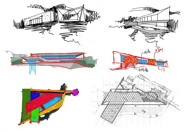 BIM建筑|山崖之巅,格构空间-重庆御临府艺术中间 / 成执设计