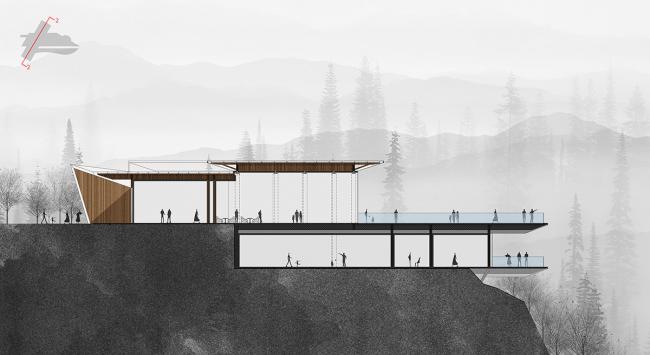 BIM建筑|山崖之巅,格构空间-重庆御临府艺术中间 / 成执设计