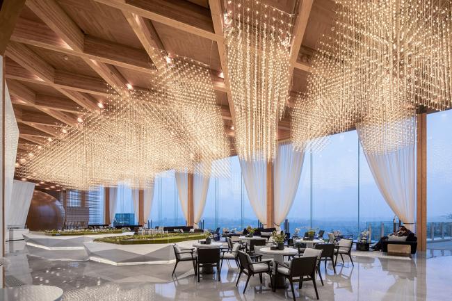 BIM建筑|山崖之巅,格构空间-重庆御临府艺术中间 / 成执设计