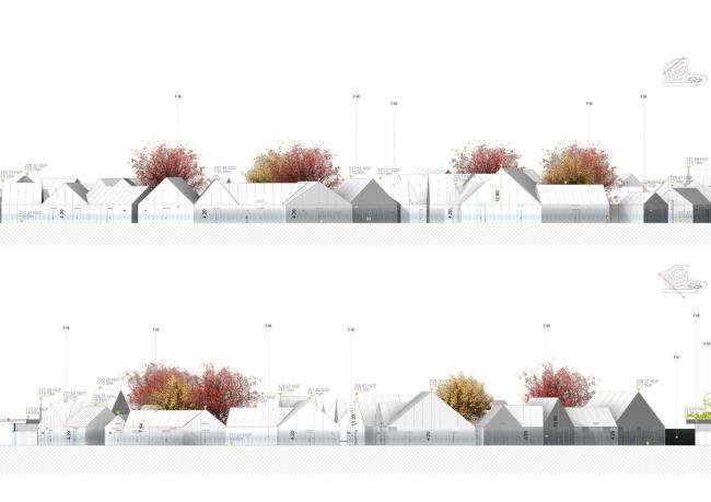 BIM建筑|法国里昂奥特莱斯，白色斗室子组成村落 / Gianni Ranaulo Design