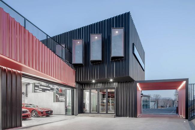 BIM建筑|一场汽车喜好者的社交试验，The Pit House汽车俱乐部 / 上建下筑工作室