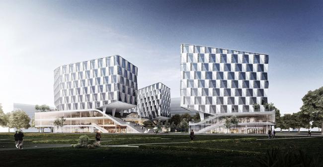 BIM建筑|鲸鱼来袭丨零壹城市揭晓个推总部设计