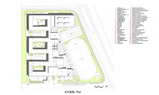 BIM建筑|垂直书院——姑苏科技城试验小学设计 / 年夜正+致正建筑事务所