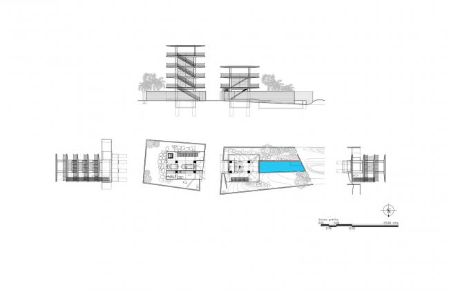 BIM建筑|远眺海面的多米诺屋子 / Taller de Arquitectura X / Alberto Kalach