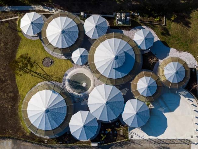 BIM建筑|手塚貴晴工作室：“木库幼儿园”——日式和伞下的光影丛林