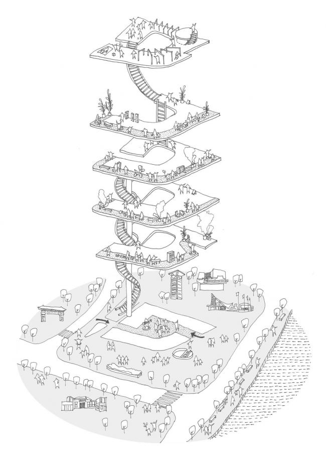 BIM建筑|二沙文立方: 一座垂直的街道美术馆 / 扉建筑
