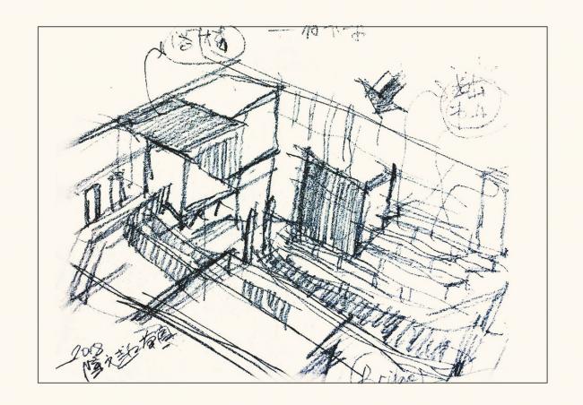BIM建筑|6WEI空间咖啡厅，属于一座城市的空间 / 年夜晓建筑工作室