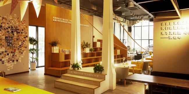 BIM建筑|6WEI空间咖啡厅，属于一座城市的空间 / 年夜晓建筑工作室