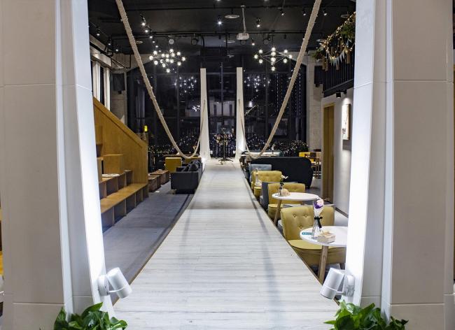 BIM建筑|6WEI空间咖啡厅，属于一座城市的空间 / 年夜晓建筑工作室