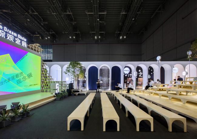 BIM建筑|由家具组成的创意天然空间——2018DDS展览 / TOWO堂晤设计