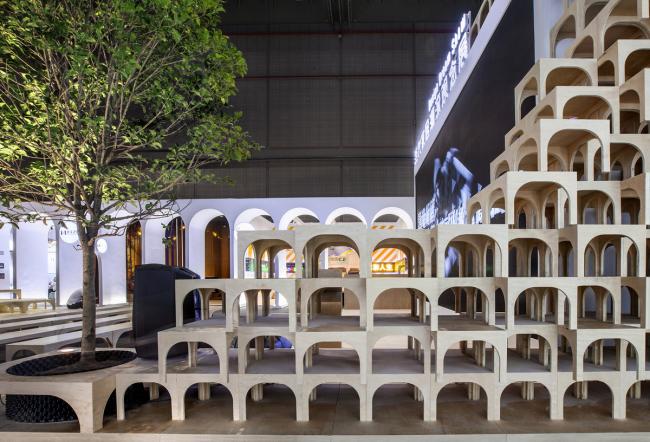 BIM建筑|由家具组成的创意天然空间——2018DDS展览 / TOWO堂晤设计