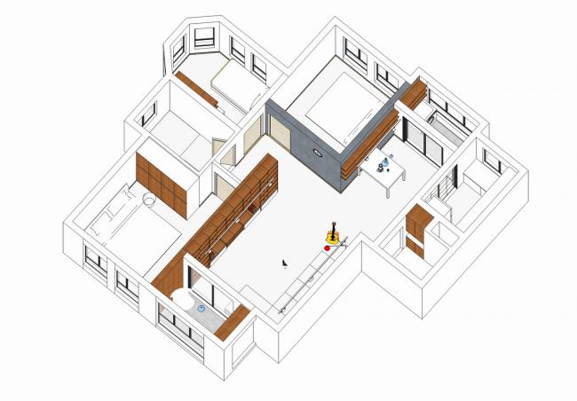 BIM建筑|芳华▪家 格子墙里的日常——建筑师自宅 / 金超，颜闾红