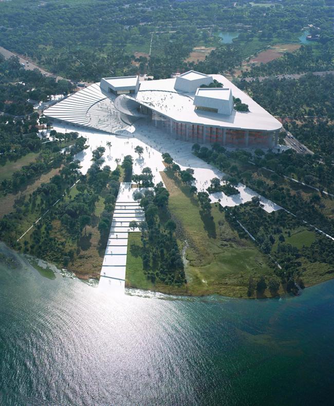 BIM建筑|Snøhetta 颁布上海年夜歌剧院计划，‘扇子’动态睁开在黄浦江岸