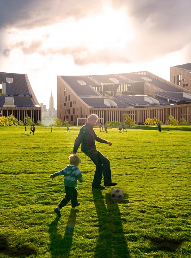 BIM建筑|城市社区内的屋顶球场 / 李樾祺