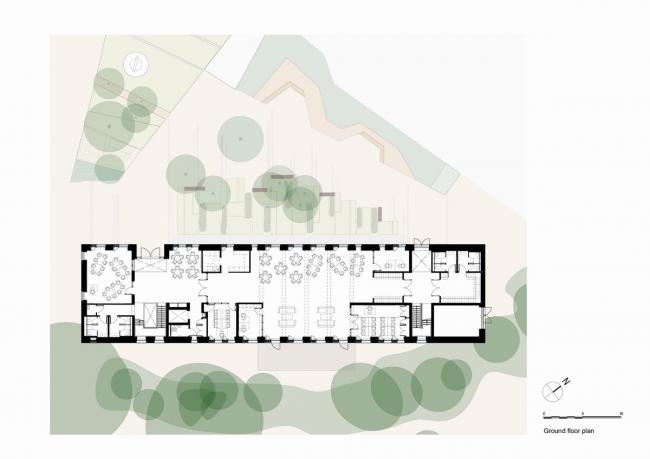 BIM建筑|红砖楼下的进修中间：赖盖特文法黉舍藏书楼