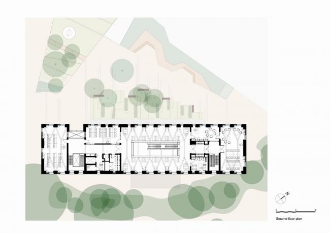 BIM建筑|红砖楼下的进修中间：赖盖特文法黉舍藏书楼