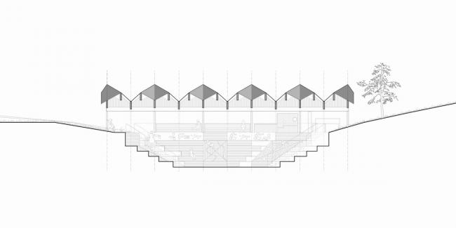 BIM建筑|像一顶背靠山坡的折叠伞盖：西班牙马利亚维亚广场