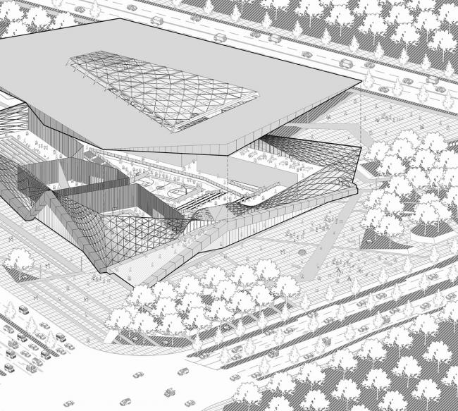 BIM建筑|动感的能量盒子：扬州南部新城体育园 / 柏涛设计