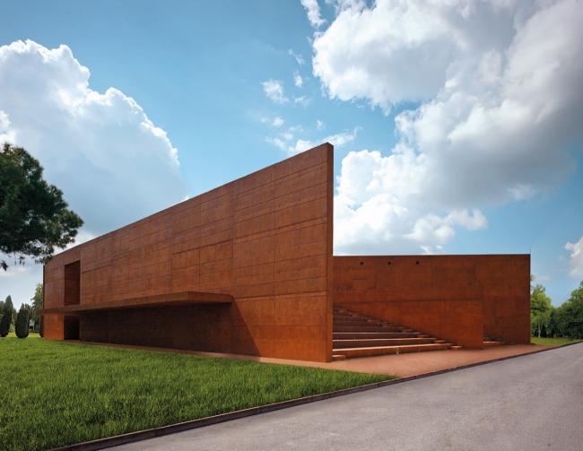 BIM建筑|一本散落墙角，页面泛黄的书：科尔诺公共藏书楼和会堂