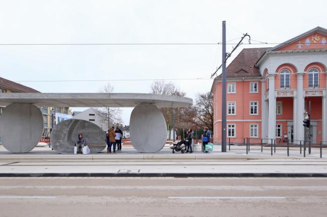 BIM建筑|具有雕塑感的圆盘车站：德国小镇电车站