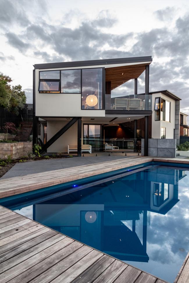 BIM建筑|湾区视野，重重迭起的新西兰私人室第 / Max Capocaccia建筑师事务所