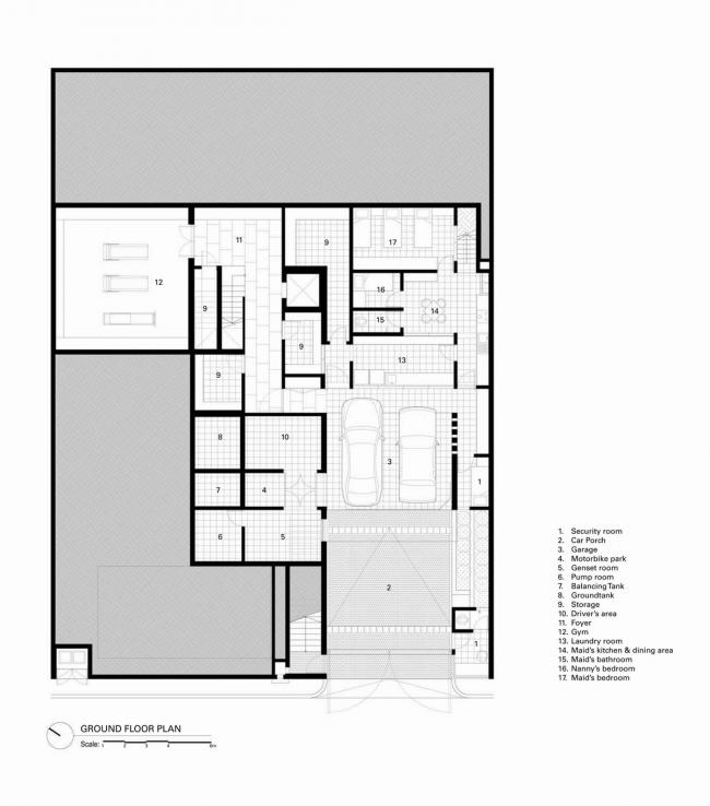 BIM建筑|风吹池水，阵阵清冷：雅加达热带私家室第