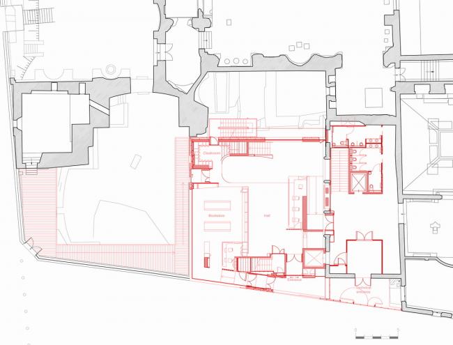 BIM建筑|仿佛流浪古老遗迹旁熠熠生辉的金色戒指：国立中世纪博物馆新旅客中间