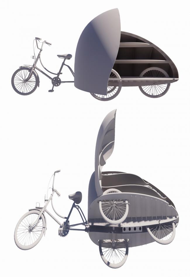 BIM建筑|共享瓢虫——可动的微型儿童书屋 / 罗宇杰工作室