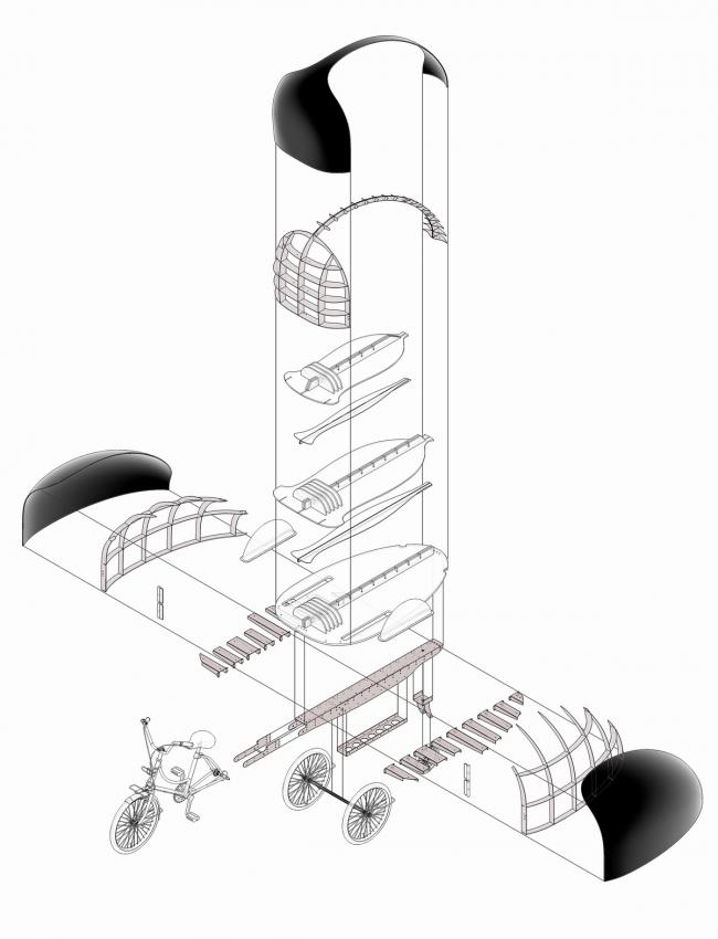 BIM建筑|共享瓢虫——可动的微型儿童书屋 / 罗宇杰工作室