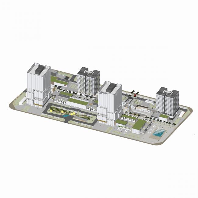 BIM建筑|城市里的院落——广州南沙金茂湾综合体 / 柏涛设计