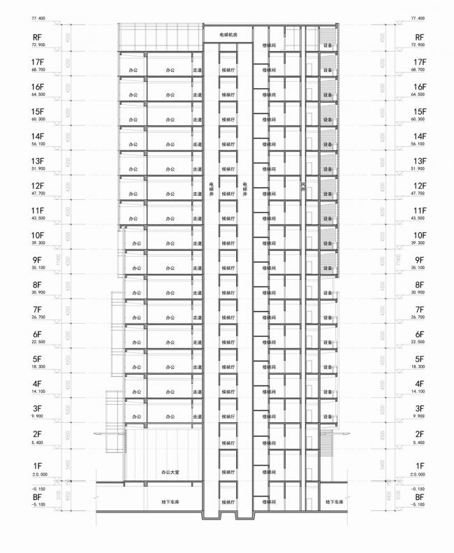 BIM建筑|城市里的院落——广州南沙金茂湾综合体 / 柏涛设计