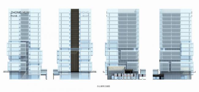 BIM建筑|城市里的院落——广州南沙金茂湾综合体 / 柏涛设计