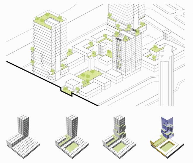 BIM建筑|城市里的院落——广州南沙金茂湾综合体 / 柏涛设计
