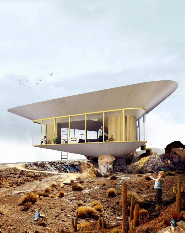 BIM建筑|反向屋顶泳池亭 / Anti Reality