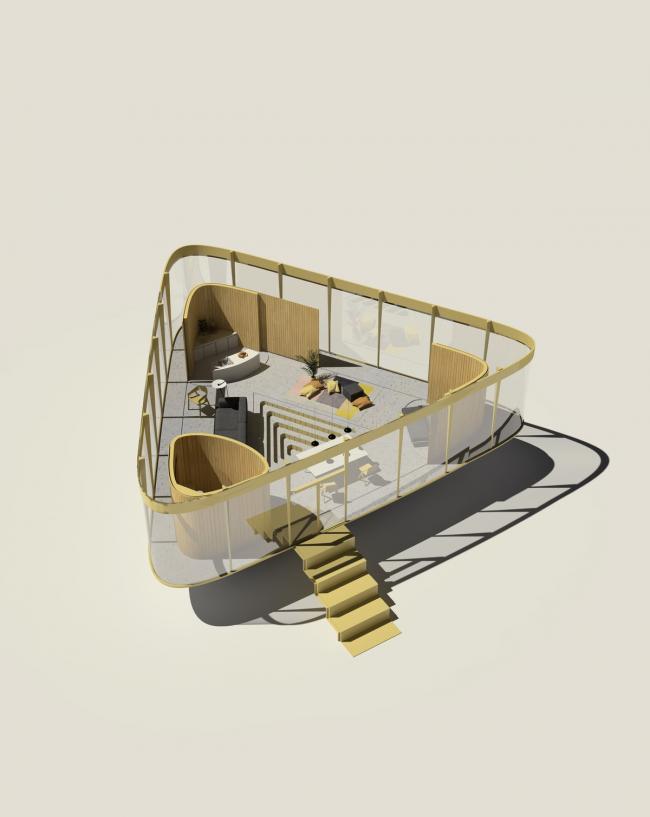 BIM建筑|反向屋顶泳池亭 / Anti Reality