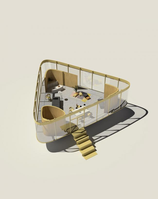 BIM建筑|反向屋顶泳池亭 / Anti Reality