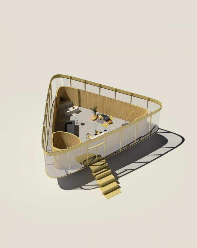 BIM建筑|反向屋顶泳池亭 / Anti Reality