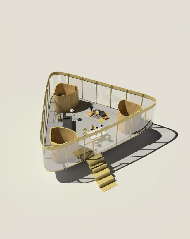 BIM建筑|反向屋顶泳池亭 / Anti Reality