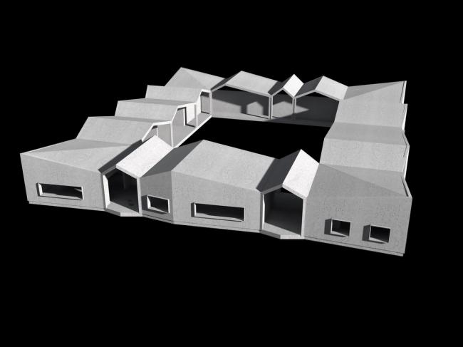 BIM建筑|仿佛散落地上随风起褶皱的方丝帕：El Cortijo之家