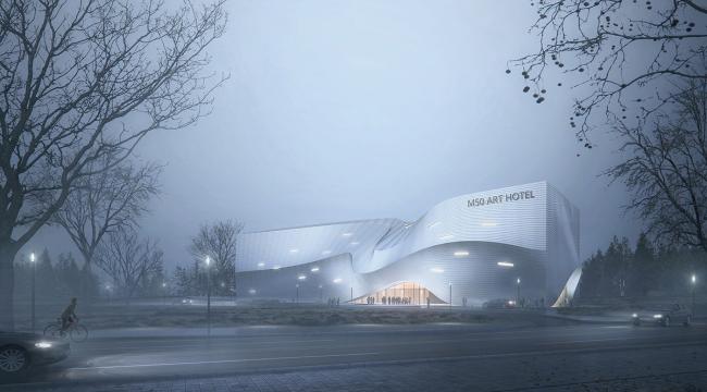 BIM建筑|以“琴弦拨动”为原型，慕达建筑设计 M50艺术酒店